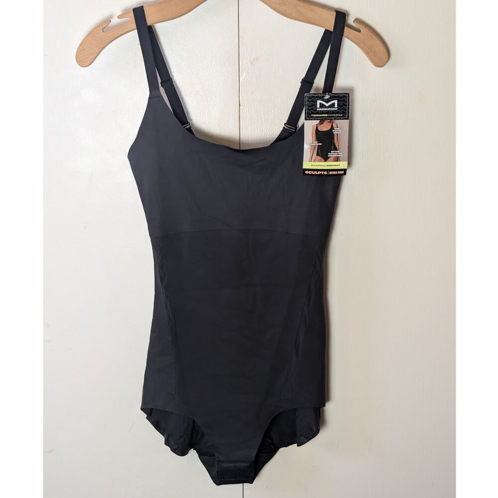 Maidenform Shaping Bodysuit Black Medium